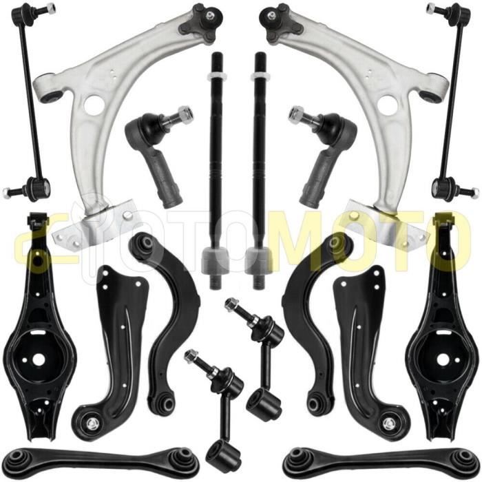 Kit bras de suspension avant et arrière compatible AUDI Q3 8U SEAT ALHAMBRA 710 composé de 10 pièces