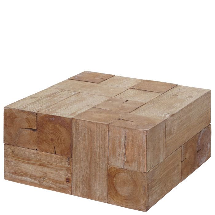 MCW Table basse de salon MCW-A15 bois de sapin rustique massif 30x60x60cm MCW Table basse de salon MCW-A15 bois de sapin rustique massif 30x60x60cm