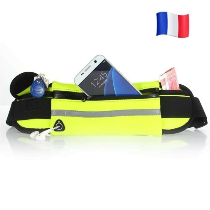 Sac ceinture Banane fluo Femme Homme Sport Course étanche portable voyage eau fr