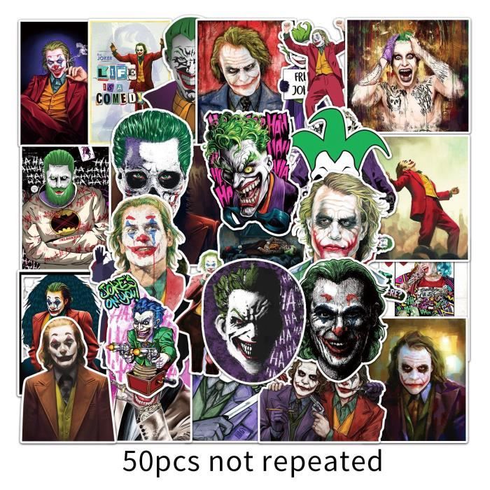 Autocollant Voiture HAHAHA – Lettrage Joker Batman, Sticker Humoristique #1401-100