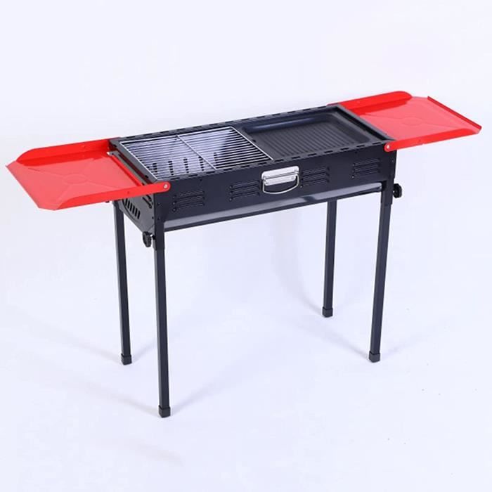 SCHNEIDERFREUDE Barbecue Pliant 2.0 – Le Camping Devient Un Vrai Festin, Avec Pinces 2-en-1 Et Sac De Transport !