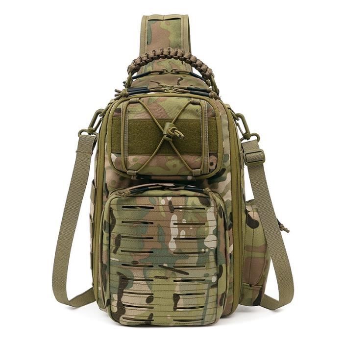 Sac Bandoulière Tactique Militaire Petit Format 22x29x12 Cm - Coton Armée