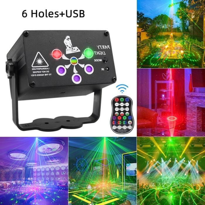 Holes USB - Laser Puissant Lumiere Éclairage De Scène Jeux De Lumières Dj Disco Laser Dj Rgb Led , Jeux Lumie