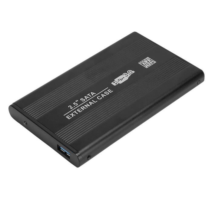 VGEBY Boîtier de disque dur mobile Boîtier externe de boîtier externe de disque  dur mobile SATA USB 3.0 de 2,5 pouces - Cdiscount Informatique