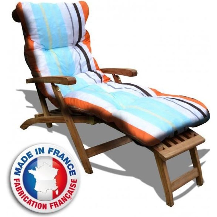 Coussin Bain DE Soleil Impermeable Reversible Ambre//Orange PES Haute Qualite CALINUIT