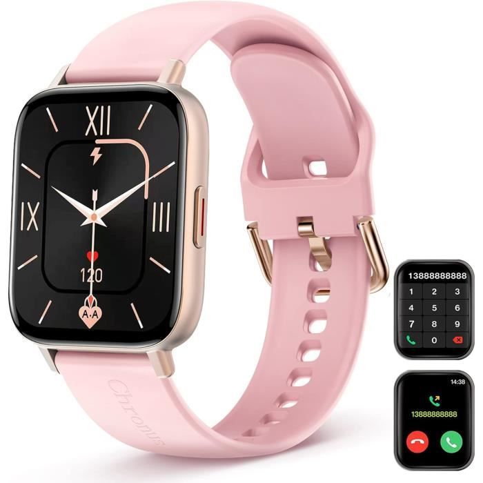 Popglory Montre Connectée Femme Homme avec Appel Bluetooth, 1,85