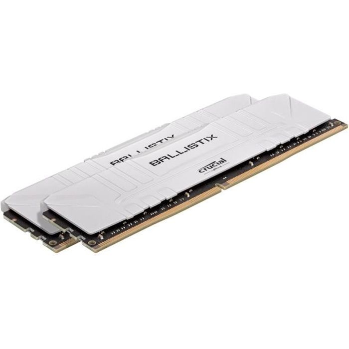 Top achat Memoire PC CRUCIAL Ballistix White 2x8GB (16GB Kit) DDR4 3200MT/s CL16 pas cher Achat Memoire PC CRUCIAL Ballistix White 2x8GB (16GB Kit) DDR4 3200MT/s CL16 pas cher