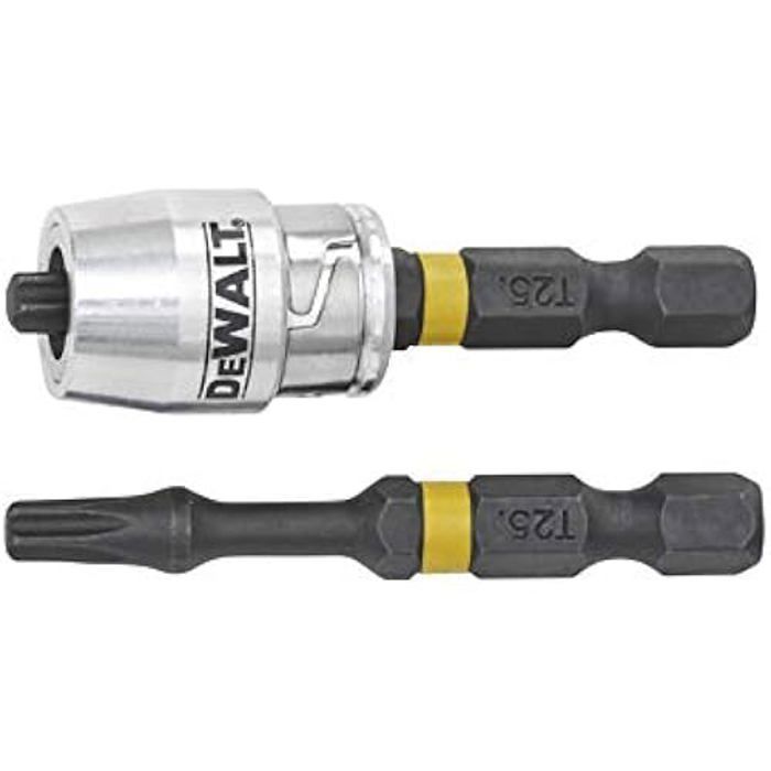 Puntas Torsión de Impacto DEWALT DT70538T QZ 2 x T25 Adaptateur magnétique Jaune - vue 2