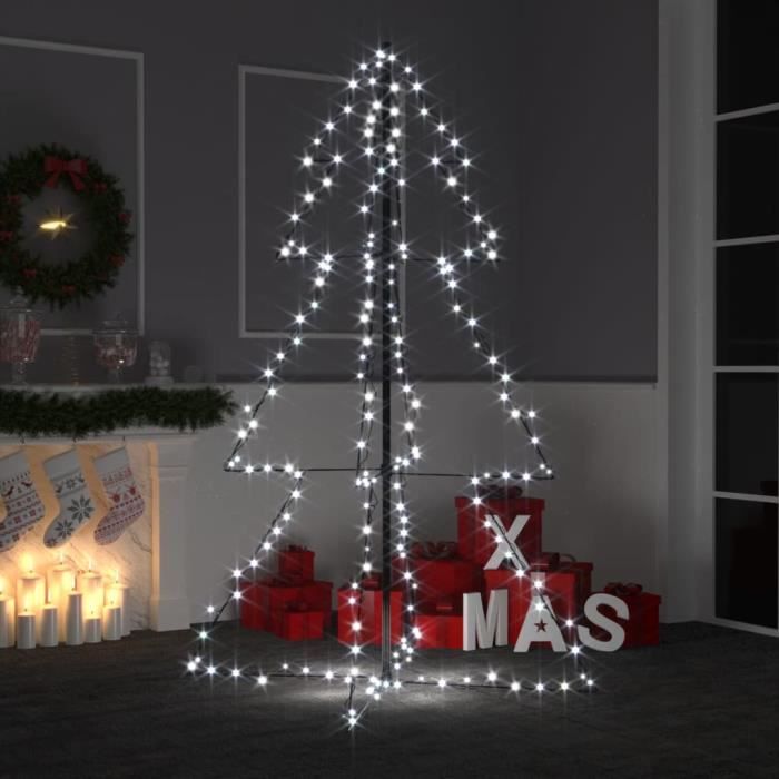 Arbre De Noël Cône 240 LED D'intérieur/d'extérieur 118x180 Cm
