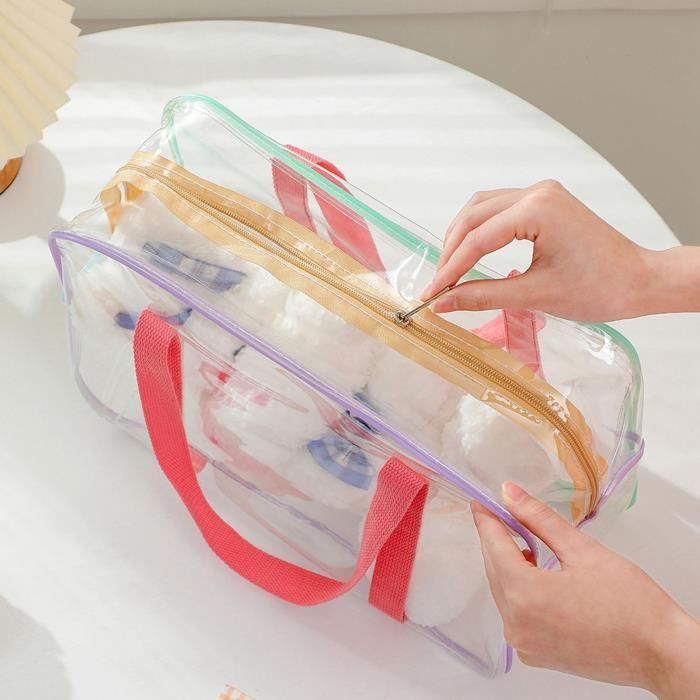 Lot De 5 Séparateurs D'Armoire Transparents - Organisateur Sacs à Main Et Tiroirs Réglable