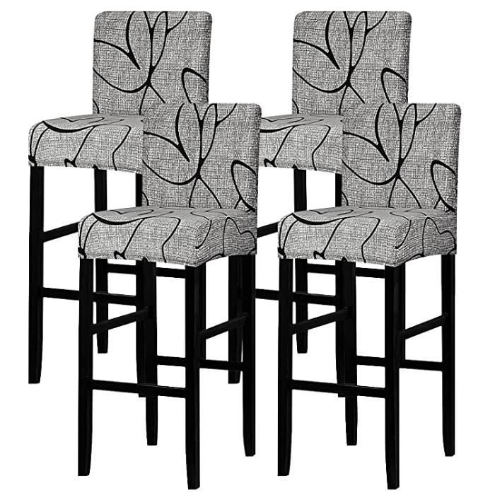 Housses De Tabouret Rondes, Paquet De 4 Housses De Tabouret De Bar Ronds Elastiques Housses De Chaise De Bar Housse De Siege De Tabouret De Bar Pour Chaise De 32 A 40 Cm 90048288