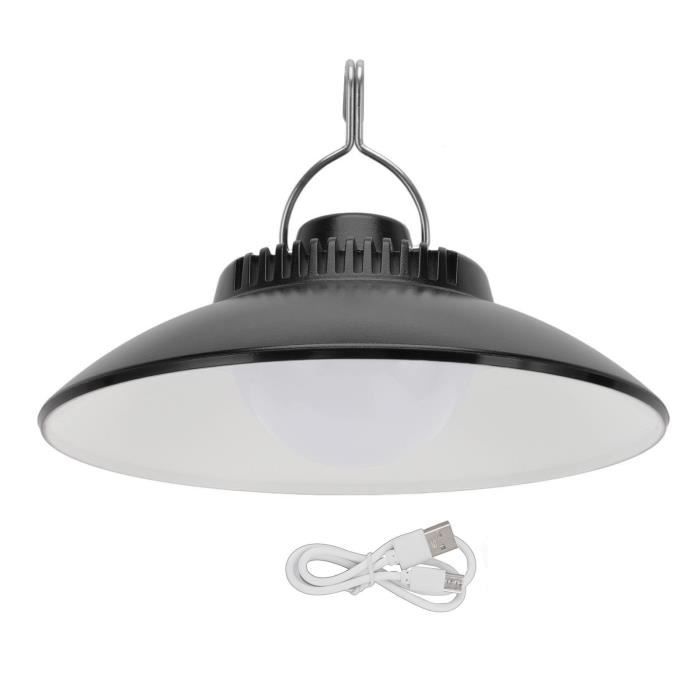 Lot De 5 Lampes LED Solaires Pour Tente - Rechargeables USB - 3 Modes - Étanches Avec Crochet - Pour Camping, Randonnée, Jardin