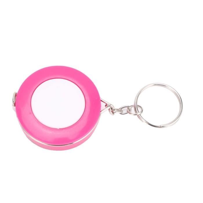 Porte-clés Mètre Ruban Rétractable 2 Mètres - Mini Ruban à Mesurer En Acier, Argent, Doré, Bronze - 4
