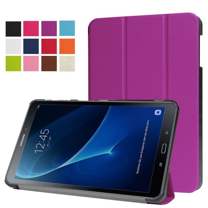 Utra Mince Etui Samsung galaxy Tab A6 10.1 Coque Housse Cuir PU Protection Support Pr Samsung Tab A 10.1 2016 Cdiscount Informatique