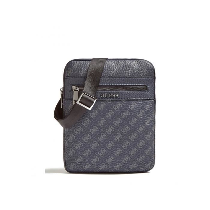 Guess Sacoche Homme City Logo HM6658POL92 Bleu Cdiscount Bagagerie Maroquinerie