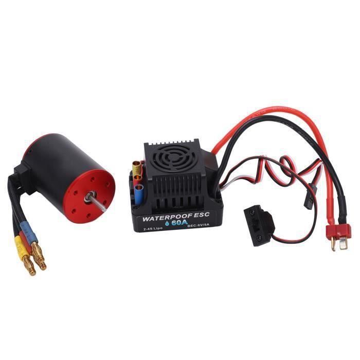 Kit Brushless Himoto – Régulateur 80A étanche + Moteur Sans Balais Kv 3210, Neuf