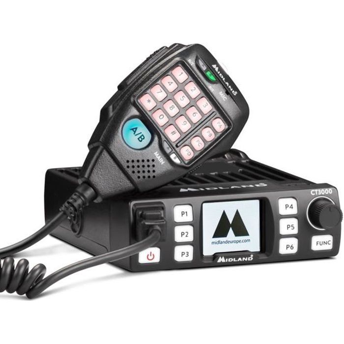 Pmr Radio Vhf Uhf Mobile Midland Ct3000 Dualband 144 146 Et 430 440mhz Cod Achat Vente Radio Cb Pmr Radio Vhf Uhf Mobile Mi Cdiscount
