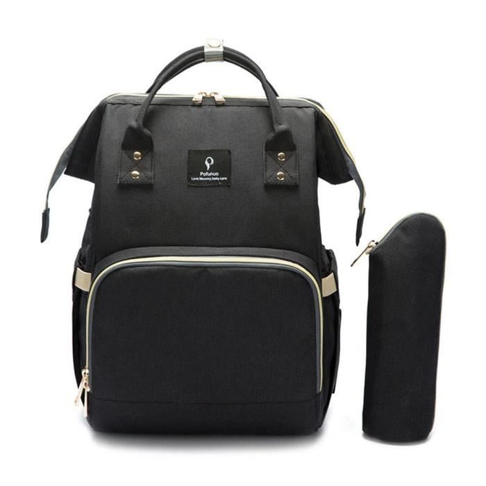Sacs A Dos A Langer Pour Bebe Avec Sacs Isoles Tissu Impermeable Usb Grand Capacite Conception Noir Achat Vente Sac A Langer 2009337291585 Cdiscount