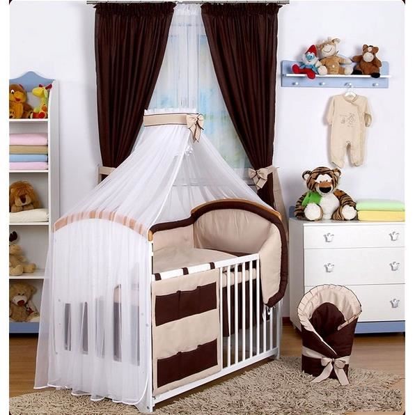 Set Linge Chambre Bebe Complete 18 Pieces Rideaux Beige Beige Marron Cdiscount Pret A Porter