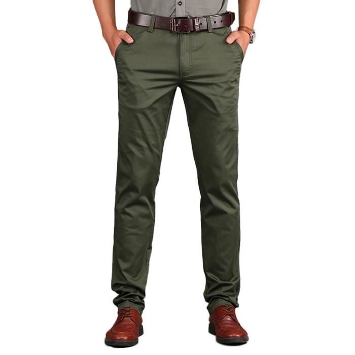Pantalon discount chino vert