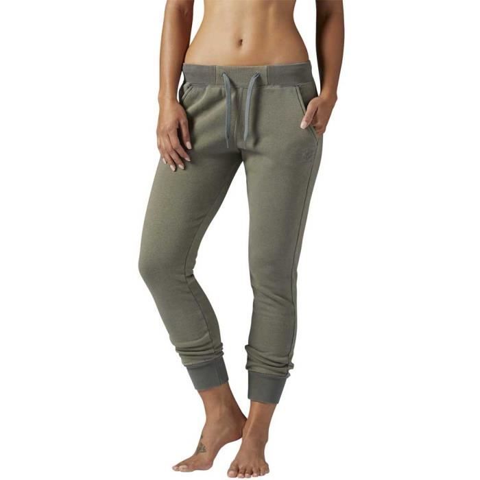 pantalon reebok femme gris