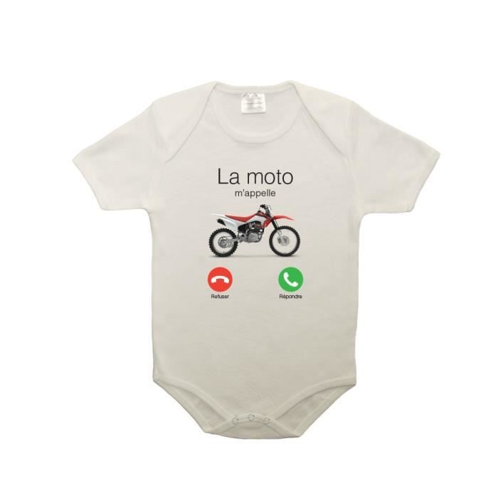 Body Bebe 100 Coton La Moto Cross M Appelle Rose 6 12 Mois Rose Cdiscount Pret A Porter