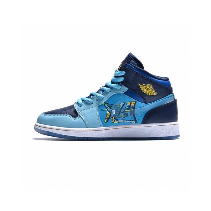 Jordan 1 mid fly blue 2025