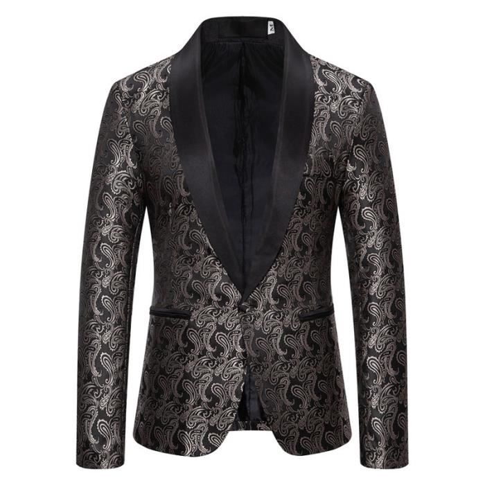 Veste Cravate Costume Homme 2 Pieces Mode Fete Soiree Mariage Business Blazer Homme Marque Luxe Costume Hommes Marron