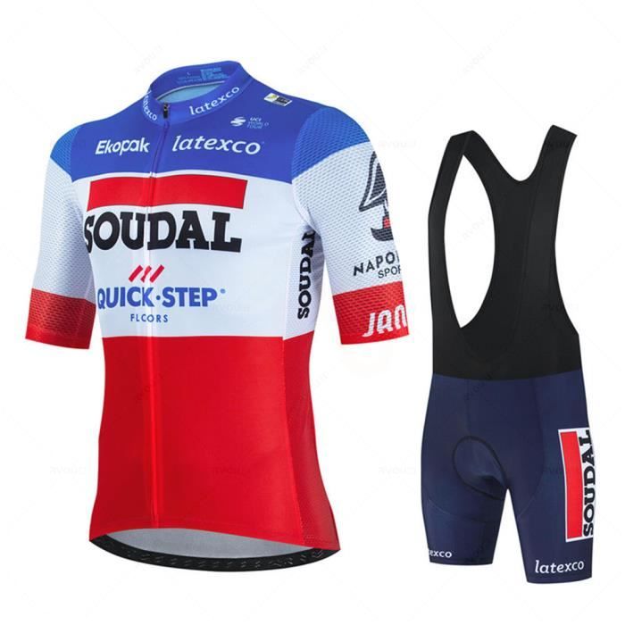 Maillot Cyclisme Homme Quick Step Vermarc - Bleu - Taille XL