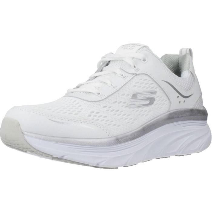 Skechers Basket Femme - SKECHERS - 94423 - Blanc - Lacets - Semelle Gomme