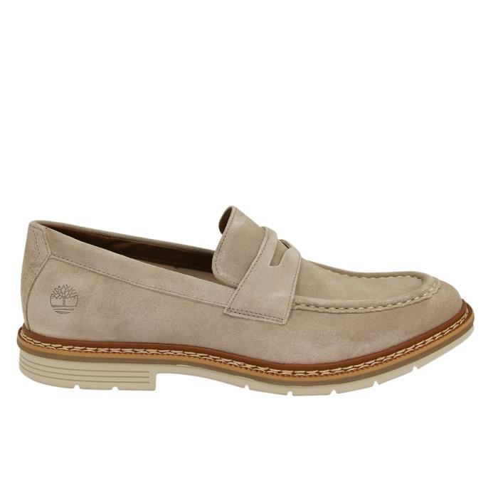 Chaussures de ville en cuir pour homme - Timberland Naples Trail Penny - Gris