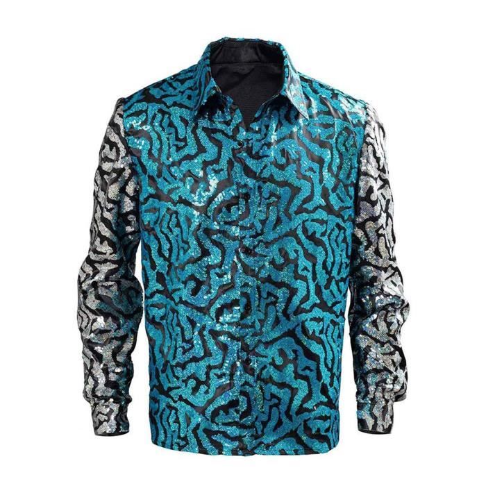Chemise a paillette homme deals