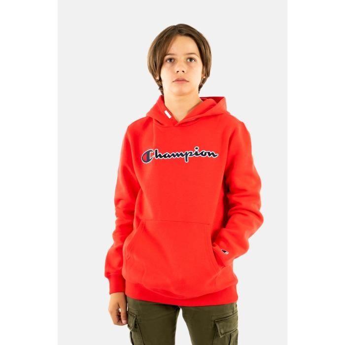 Sweat champion hooded rs011 crd 12 ans Rouge Cdiscount Pr t Porter