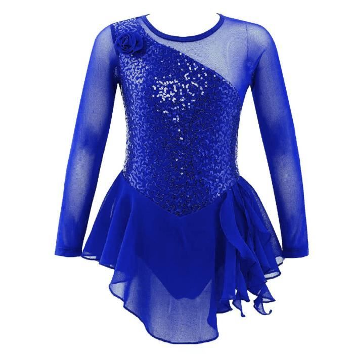 YOOJIA Robe Patinage Artistique Fille Enfant Robe Danse Classique