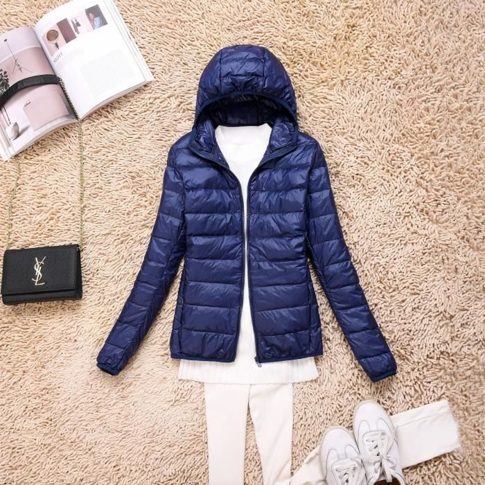 Ultra L g re Doudoune Automne Femme Down Veste Capuche Duvet de