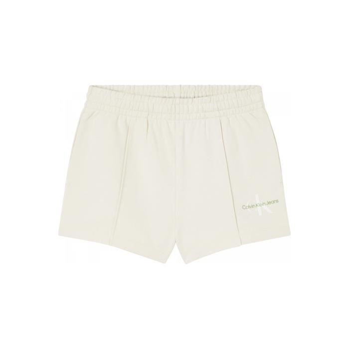 Short de sport en coton Calvin klein Femme Beige Cdiscount Sport