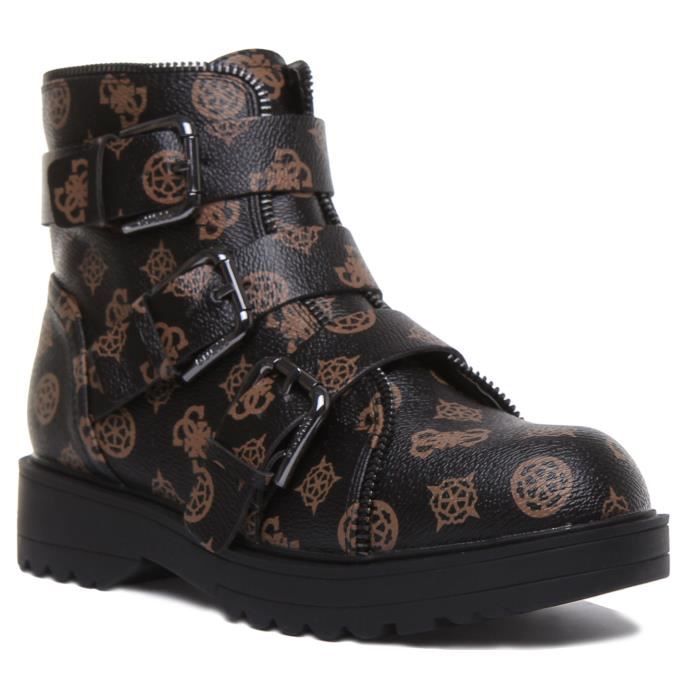 Guess Wendy Bottine synth tique pour femme avec 3 boucles et