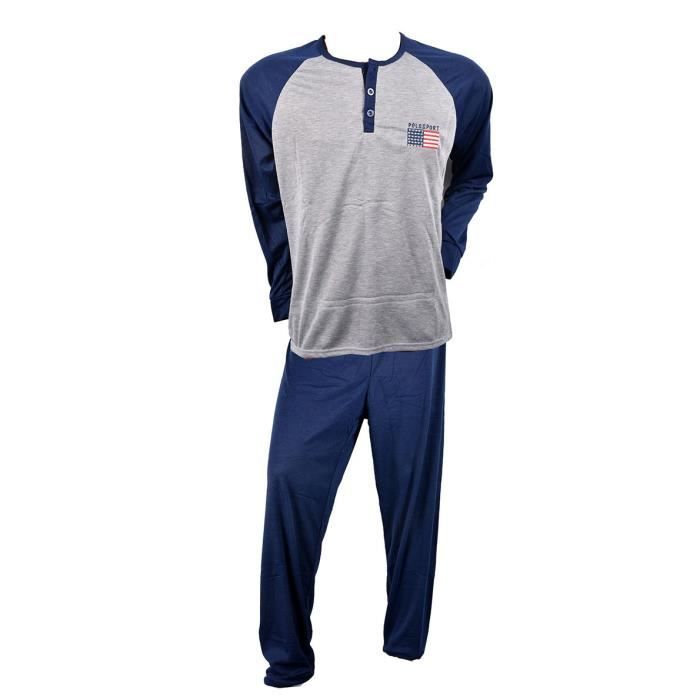 Pyjama Homme Long SWEET SECRET Couleurs - Q2763 POLO SPORT BLEU Q2763 polo  sport bleu - Cdiscount Prêt-à-Porter