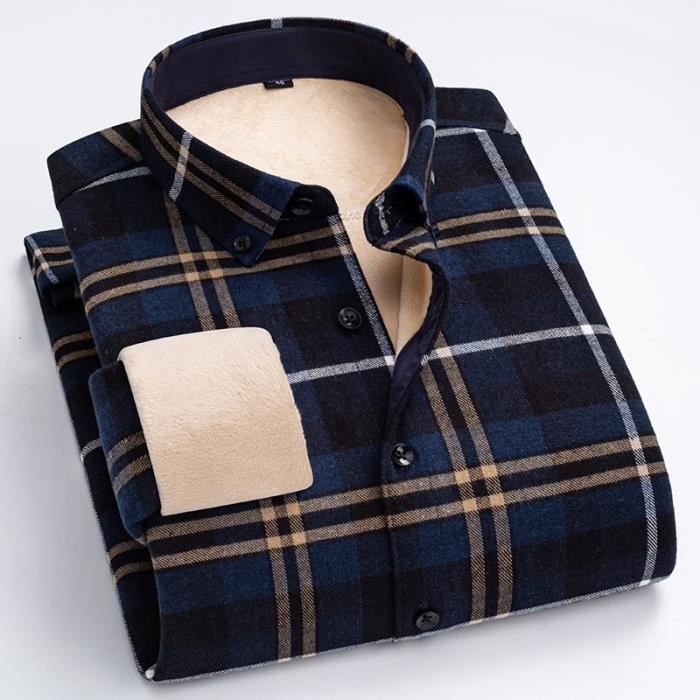 Chemise a hotsell carreaux doublée homme