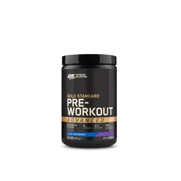 Booster Optimum Nutrition - Gold Standard Pre-Workout Advanced - Blue Raspberry 420g