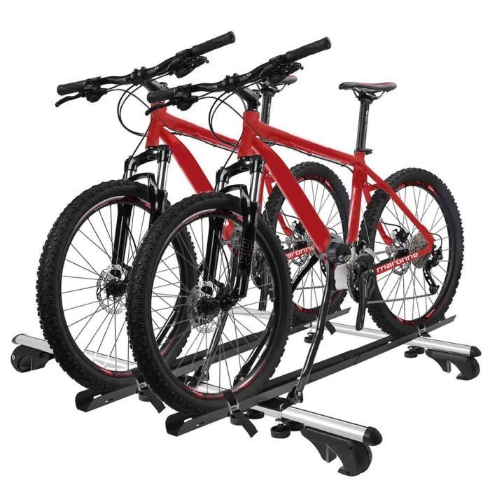 Lot De 2 Porte Velo Vtt Pour Barres De Toit Sur Voiture Achat