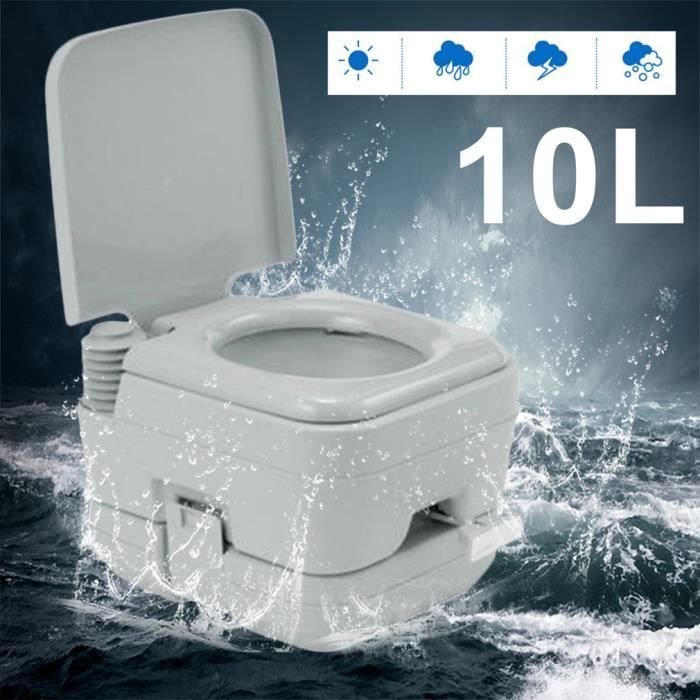 toilette chimique 10 litres wc toilette portable camping plein air cdiscount bricolage