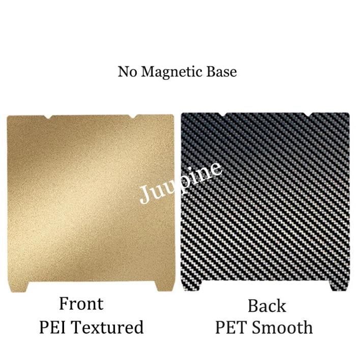 Plaque D'Impression PEO PET 250x250mm - Pour Imprimante 3D QiDi Q1 Pro, Ankermake M5
