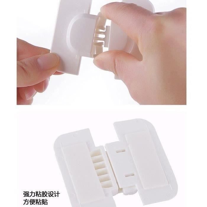 Pack Sécurité Enfant : 2 Verrous Anti-pincement + 4 Coins Anti-collision - Pour Meubles, Tiroirs, Réfrigérateur