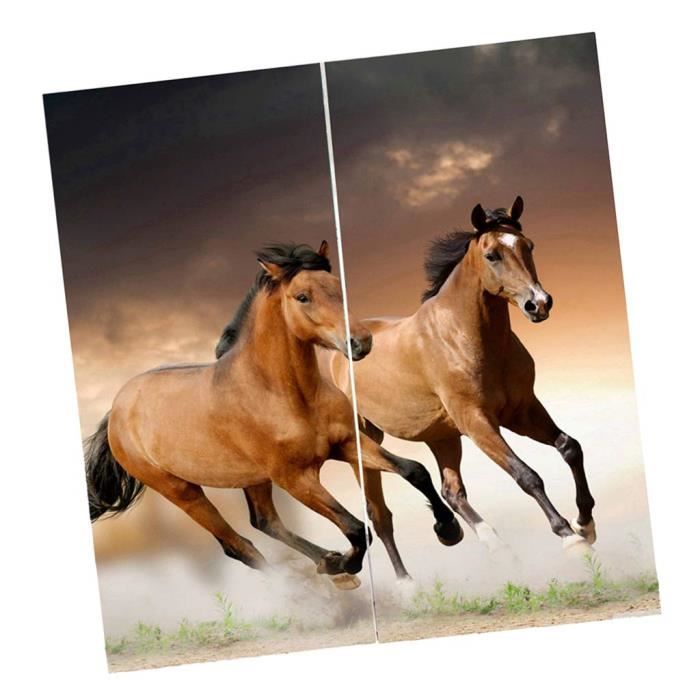 Rideau De Fenetre De Chambre A Coucher Imprime Theme 3d Decor Cheval Courant Achat Vente Rideau Cdiscount