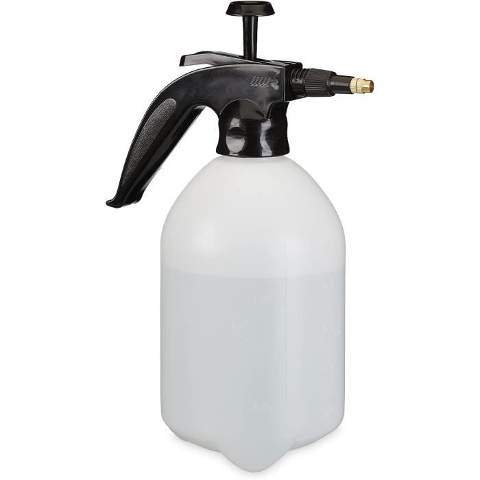 Pulvérisateur à Pression 1,5L - Buse En Laiton Réglable - Pour Jardin, Plantes & Ménage - Facile à Utiliser