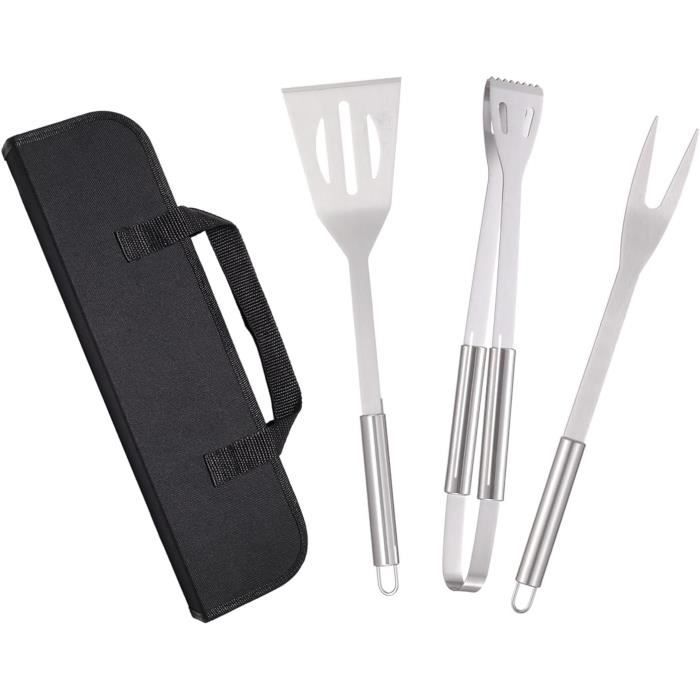 Ensemble De Couverts Pour Barbecue Avec Sac De Transport - Bois