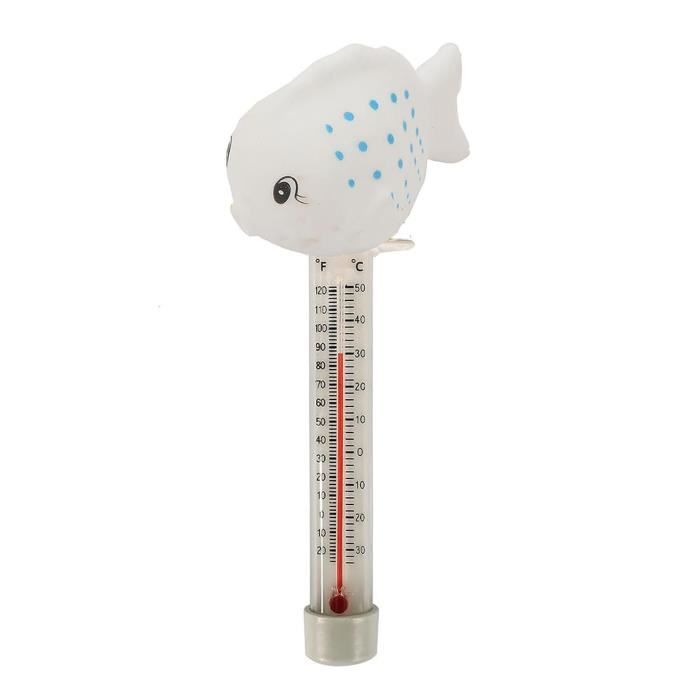 Thermomètre Flottant Pour Piscine Et Aquarium - Grand Cadran Transparent En PVC - Facile à Lire, Résistant