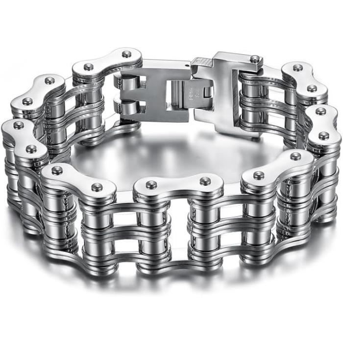 Bracelet Manchette Large Couleur Argent - Bijou Vintage Imposant, Référence 815 - Occasion Très Bon état