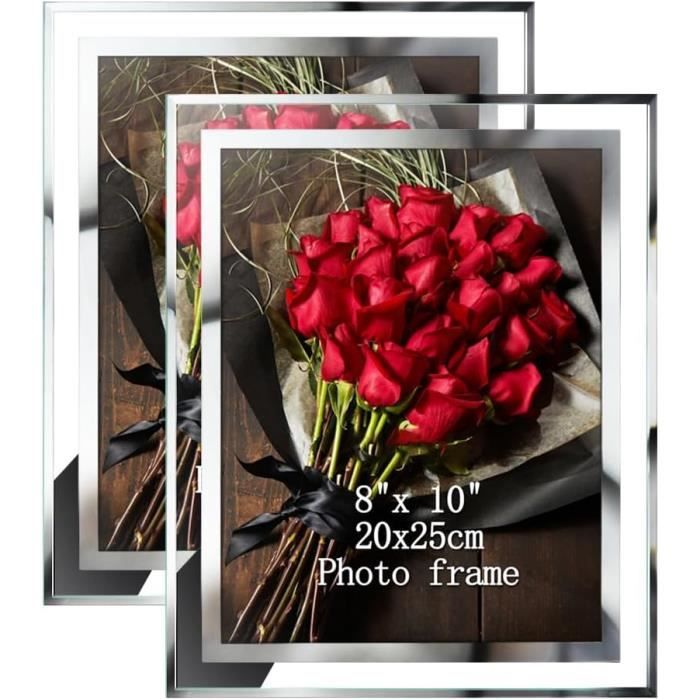 Cadre Photo 20X25 Cm, Cadre En Verre Lot De 2 À Poser Sur Table Ou ...